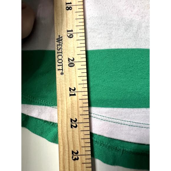 Gilly Hicks Tank Top Women's Size Large Striped Green White Layering Y2k Preppy - Picture 9 of 9